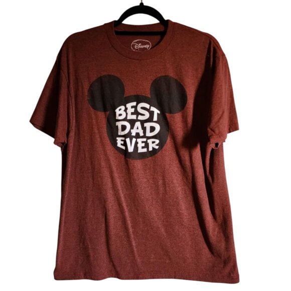 EUC Disney Best Dad Ever Mickey Mouse T-Shirt - Picture 1 of 3